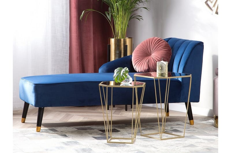 Sierra Avlastningsbord 2-pk 45 | 35 cm - Gull - Møbler - Bord - Avlastningsbord & sidobord