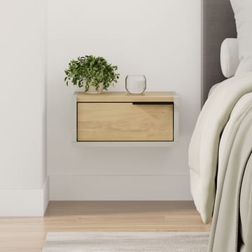 Silena Nattbord 40 cm - Askgrønn og Sapphire Oak - Møbler - Bord - Avlastningsbord & sidobord - Sengebord & nattbord
