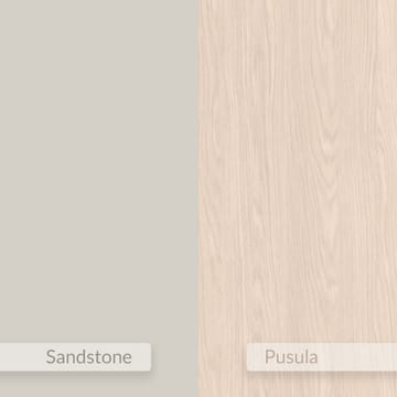 Silena Veggmontert Nattbord 40 cm med Tre- og Eikeutseende, Oppbevaring med Skuff - Beige - Møbler - Bord - Avlastningsbord & sidobord - Sengebord & nattbord