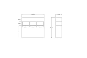 Skinke konsollbord 100 cm - Grafittgrå - Møbler - Bord - Avlastningsbord & sidobord - Konsollbord & gangbord
