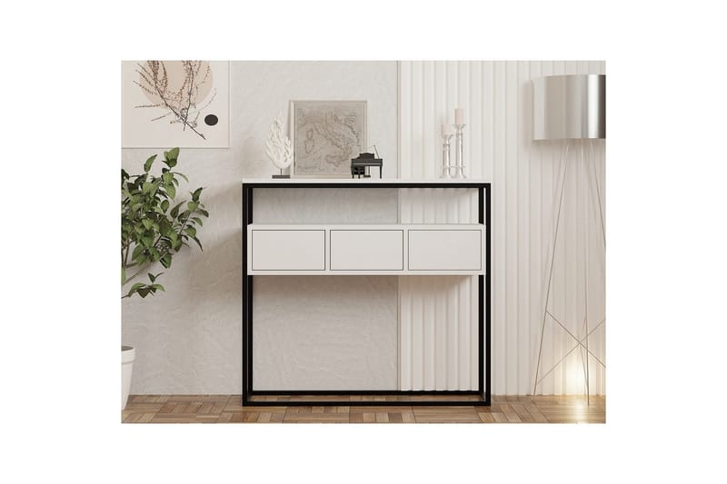Skinke konsollbord 100 cm - Hvit - Møbler - Bord - Avlastningsbord & sidobord - Konsollbord & gangbord