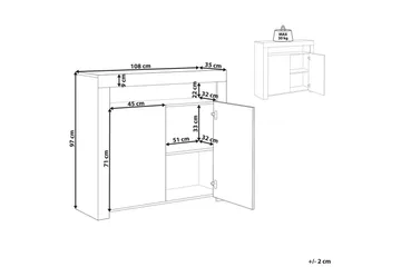 Skjenk Covina - Møbler - Bord - Avlastningsbord & sidobord - Lampebord & sidebord