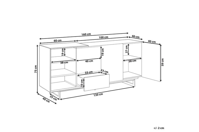 Skjenk Fiora - Møbler - Bord - Avlastningsbord & sidobord - Lampebord & sidebord