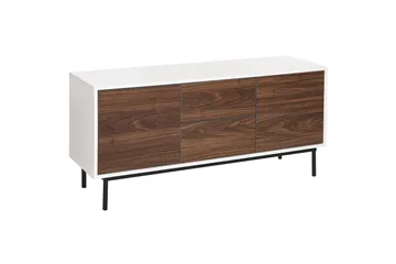 Skjenk Okland Hvit, mørkt treverk - Hvit, mørkt treverk - Oppbevaring - Oppbevaringsmøbler - Sideboard & skjenk