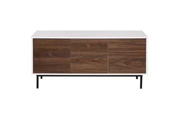 Skjenk Okland Hvit, mørkt treverk - Hvit, mørkt treverk - Oppbevaring - Oppbevaringsmøbler - Sideboard & skjenk