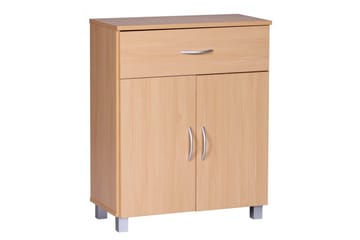 Skjenk Wohnling Foliert sponplate 60 x 75 cm 2 dører 1 skuff Moderne stil - Møbler - Bord - Avlastningsbord & sidobord - Konsollbord & gangbord