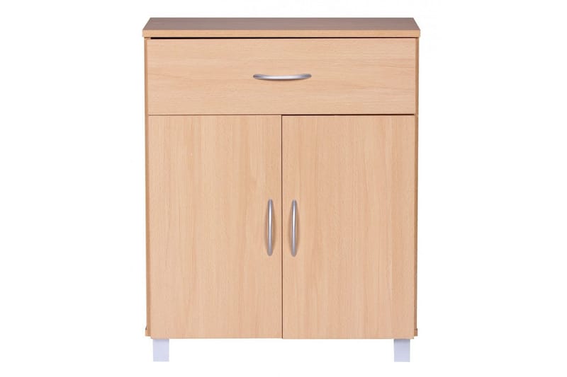Skjenk Wohnling Foliert sponplate 60 x 75 cm 2 dører 1 skuff Moderne stil - Møbler - Bord - Avlastningsbord & sidobord - Konsollbord & gangbord