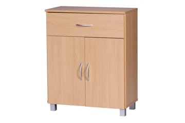 Skjenk Wohnling Foliert sponplate 60 x 75 cm 2 dører 1 skuff Moderne stil - Oppbevaring - Oppbevaringsmøbler - Sideboard & skjenk