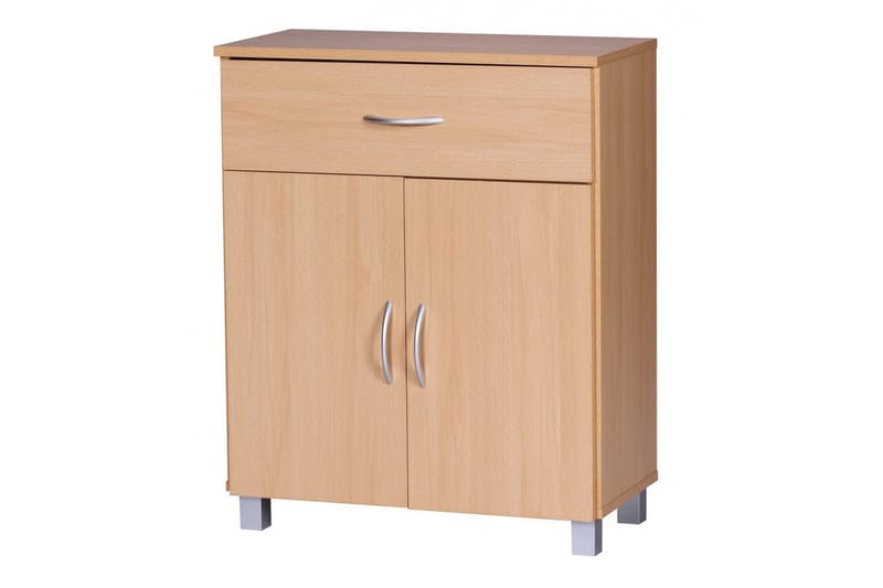 Skjenk Wohnling Foliert sponplate 60 x 75 cm 2 dører 1 skuff Moderne stil - Oppbevaring - Oppbevaringsmøbler - Sideboard & skjenk