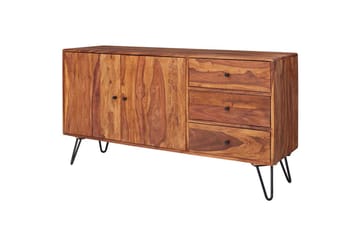 Skjenk Wohnling Heltre 145 cm med 3 skuffer 1 dør Hårnålben Industriell - Møbler - Bord - Avlastningsbord & sidobord - Pidestall & blomsterpidestall
