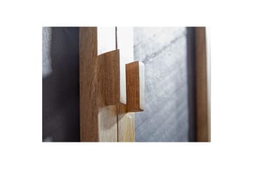 Skjenk Wohnling Massivt tre 80 cm 3D kant steinoptikk front 2 dører moderne - Møbler - Bord - Avlastningsbord & sidobord - Konsollbord & gangbord