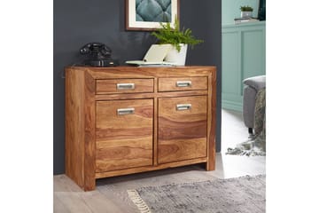 Skjenk Wohnling Massivt tre 90 cm 2 dører 2 skuffer landlig stil - Oppbevaring - Oppbevaringsmøbler - Sideboard & skjenk