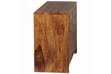 Skjenk Wohnling Massivt tre 90 cm 2 dører 2 skuffer landlig stil - Oppbevaring - Oppbevaringsmøbler - Sideboard & skjenk