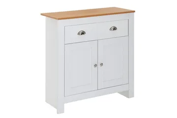 Skjenk Wohnling Melaminbelagt sponplate tofarget eik/hvit 2 dører 2 skuffer moderne - Oppbevaring - Oppbevaringsmøbler - Sideboard & skjenk