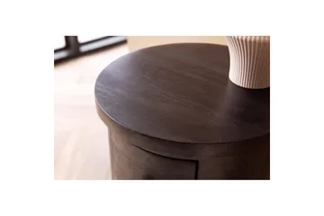 Skjenk Wohnling Rundt heltre landstil Svart, 4 skuffer - Svart, 4 skuffer - Møbler - Bord - Avlastningsbord & sidobord - Konsollbord & gangbord