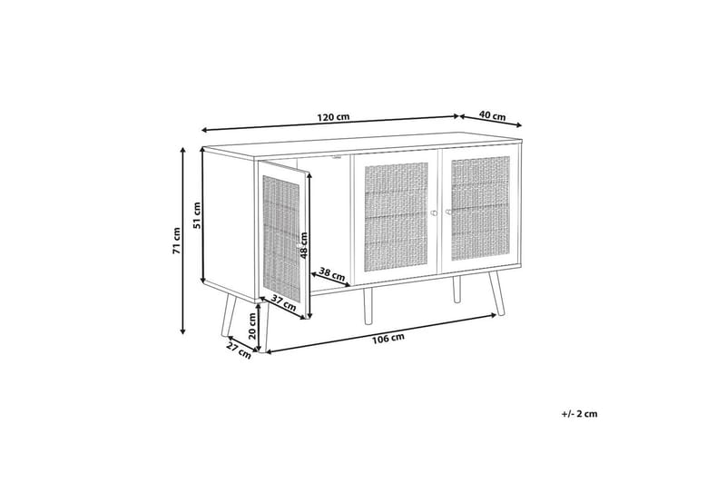 Skjenk Perote - Møbler - Bord - Avlastningsbord & sidobord - Lampebord & sidebord