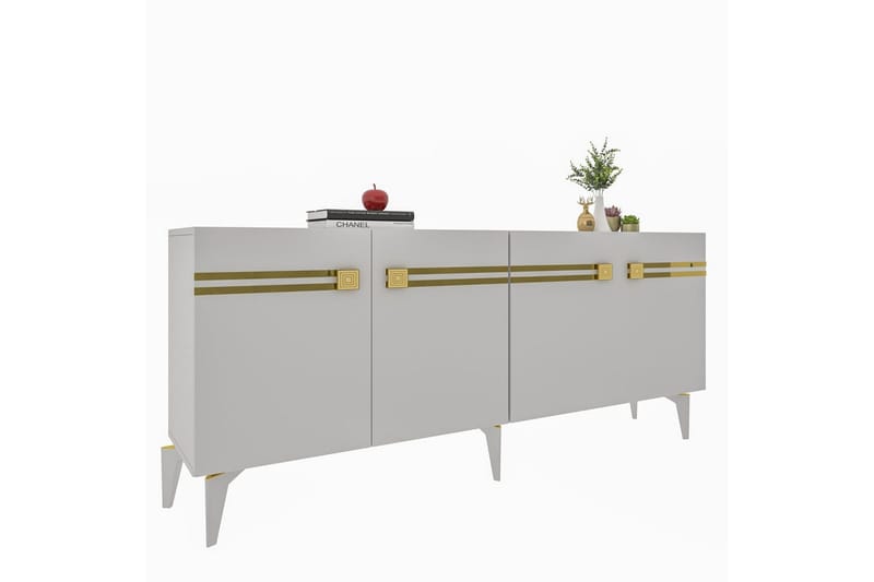 Slobidka Konsollbord 150 cm - Gull/Hvit - Møbler - Bord - Avlastningsbord & sidobord - Konsollbord & gangbord