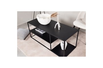 Sofabord Staal - Svart, 120x50x50 - Møbler - Bord - Avlastningsbord & sidobord - Konsollbord & gangbord