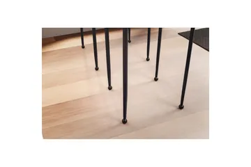 Sofabord Wohnling Sett med 2 firkantet glass med tynne metallben i moderne stil - Møbler - Bord - Avlastningsbord & sidobord - Settbord