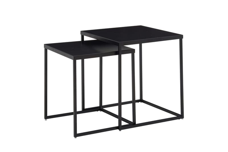 Sofabord Wohnling Sett med 2 pulverlakkert metall med metallben moderne - Møbler - Bord - Avlastningsbord & sidobord - Settbord