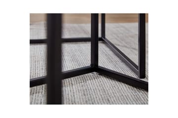 Sofabord Wohnling Sett med 2 pulverlakkert metall med metallben moderne - Møbler - Bord - Avlastningsbord & sidobord - Settbord