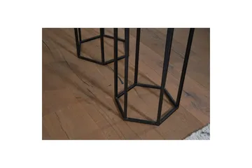 Sofabord Wohnling Sett med 3 massivt tre blomsterbord sett industriell - Møbler - Bord - Avlastningsbord & sidobord - Blomsterbord