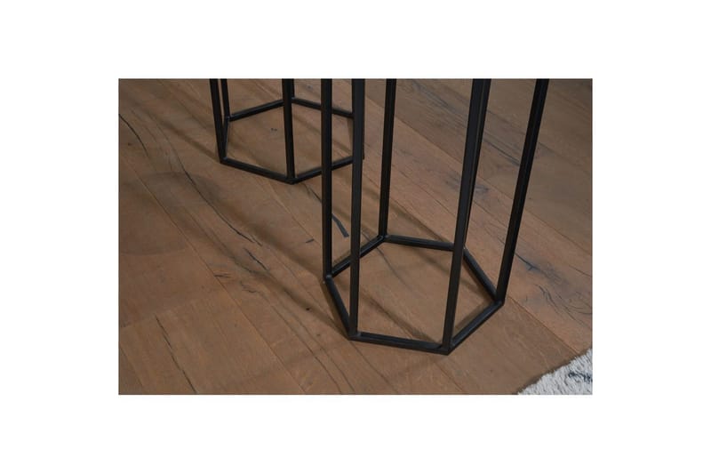 Sofabord Wohnling Sett med 3 massivt tre blomsterbord sett industriell - Møbler - Bord - Avlastningsbord & sidobord - Blomsterbord