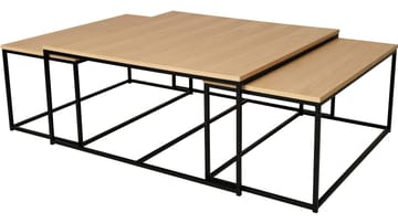 Sofabordsett Yrland 2+1 - Hvitpigmentert - Møbler - Bord - Avlastningsbord & sidobord - Settbord