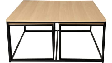 Sofabordsett Yrland 2+1 - Hvitpigmentert - Møbler - Bord - Avlastningsbord & sidobord - Settbord