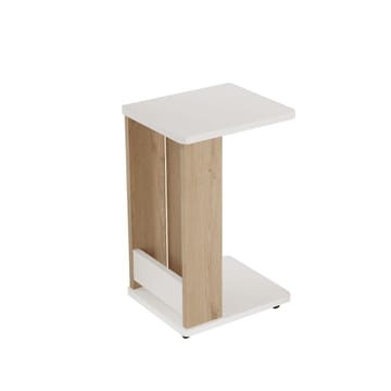 Solven Sidebord 32x42x55 cm - Eik og hvit - Møbler - Bord - Avlastningsbord & sidobord - Brettbord og småbord