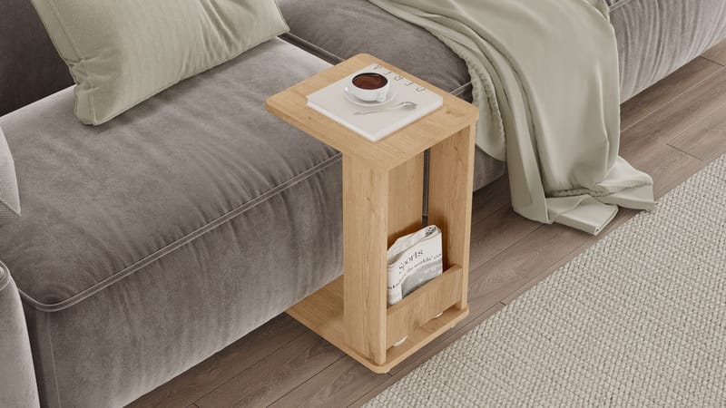 Solven Sidebord 32x42x55 cm - Eik - Møbler - Bord - Avlastningsbord & sidobord - Brettbord og småbord