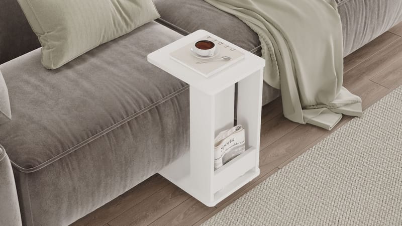 Solven Sidebord 32x42x55 cm - Hvit - Møbler - Bord - Avlastningsbord & sidobord - Brettbord og småbord