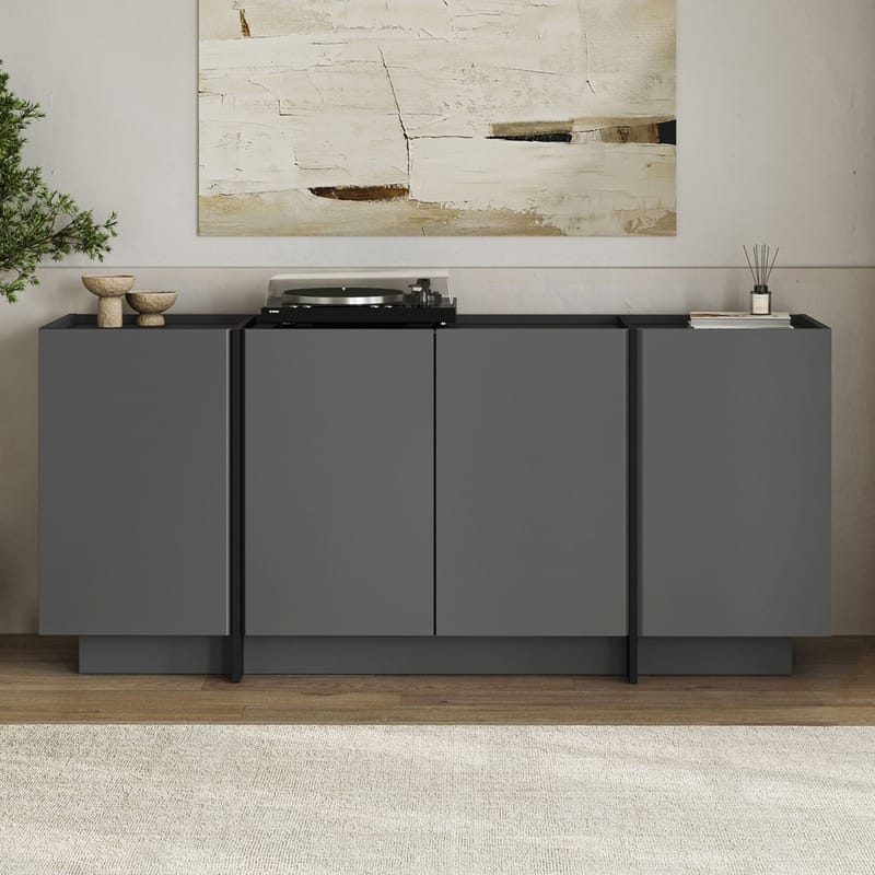 Sorlan Konsollbord 180 cm - Antrasitt, svart - Møbler - Bord - Avlastningsbord & sidobord - Konsollbord & gangbord