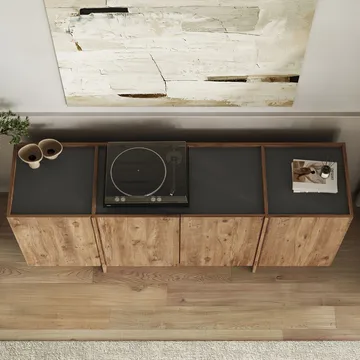 Sorlan Konsollbord 180 cm - Atlantic Pine, antrasitt - Møbler - Bord - Avlastningsbord & sidobord - Konsollbord & gangbord
