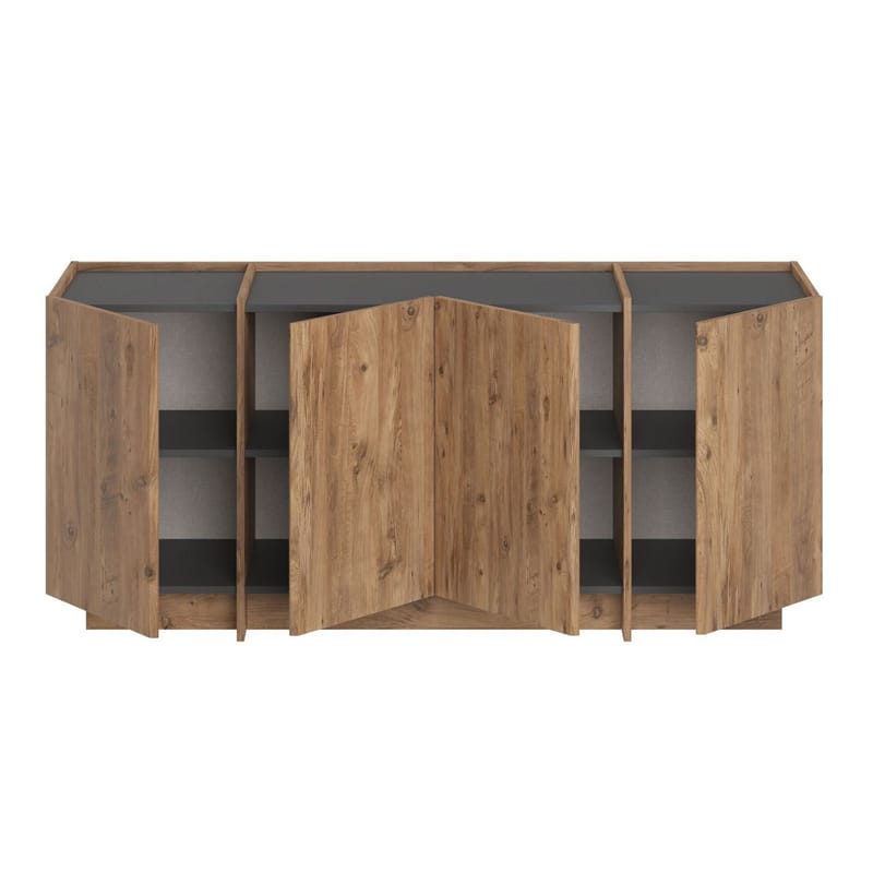 Sorlan Konsollbord 180 cm - Atlantic Pine, antrasitt - Møbler - Bord - Avlastningsbord & sidobord - Konsollbord & gangbord