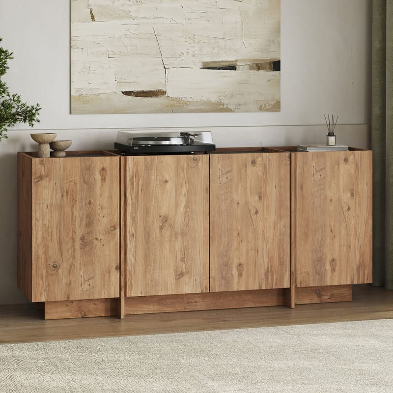 Sorlan Konsollbord 180 cm - Atlantic Pine, antrasitt - Møbler - Bord - Avlastningsbord & sidobord - Konsollbord & gangbord
