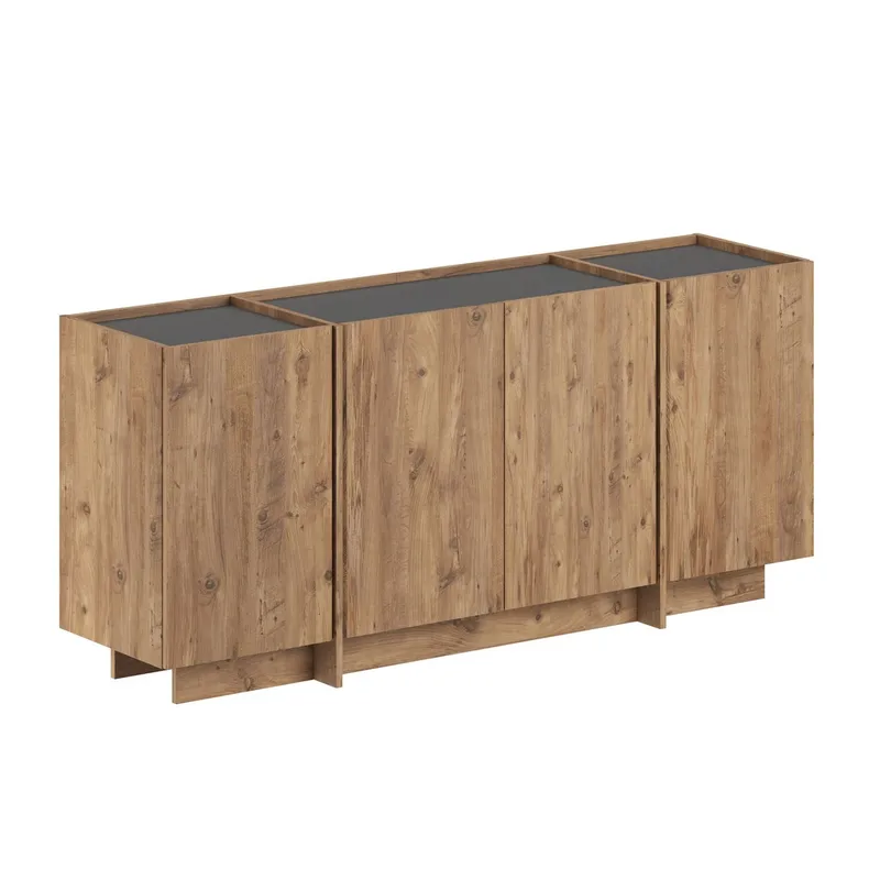 Sorlan Konsollbord 180 cm, Atlantic Pine, antrasitt