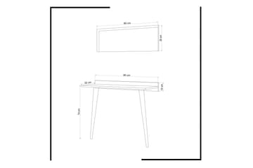 Sqandie Skrivebord mot Vegg - Møbler - Bord - Avlastningsbord & sidobord