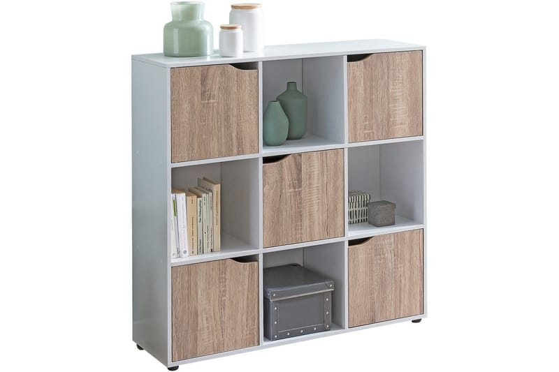 Stående hylle Wohnling Massa Melaminbelagt Sponplate med Oppbevaringsplass 5 Dører Moderne - Møbler - Bord - Avlastningsbord & sidobord - Konsollbord & gangbord