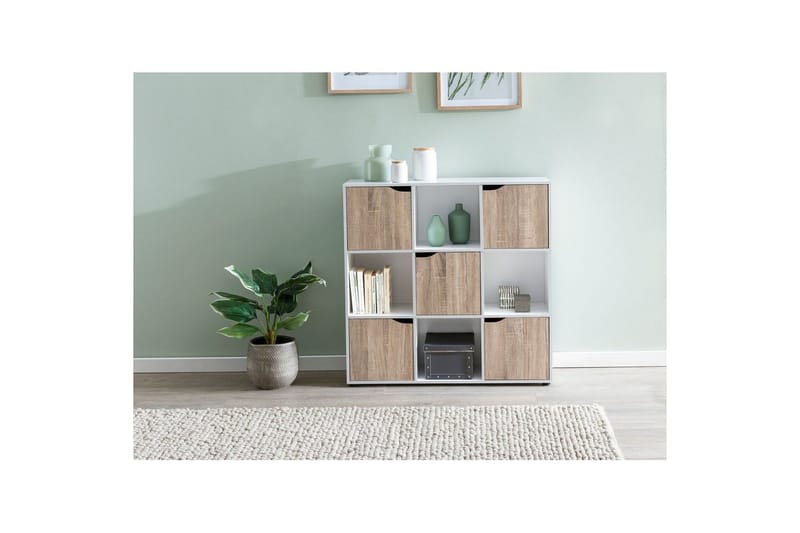 Stående hylle Wohnling Massa Melaminbelagt Sponplate med Oppbevaringsplass 5 Dører Moderne - Møbler - Bord - Avlastningsbord & sidobord - Konsollbord & gangbord