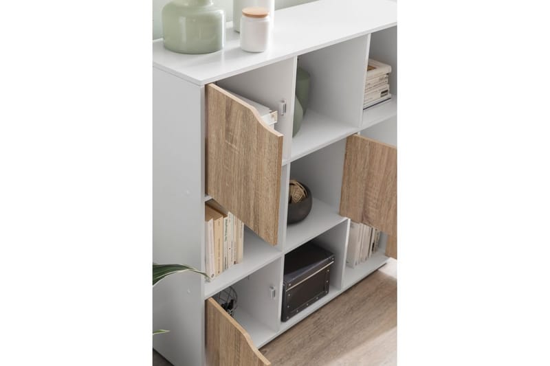 Stående hylle Wohnling Massa Melaminbelagt Sponplate med Oppbevaringsplass 5 Dører Moderne - Møbler - Bord - Avlastningsbord & sidobord - Konsollbord & gangbord