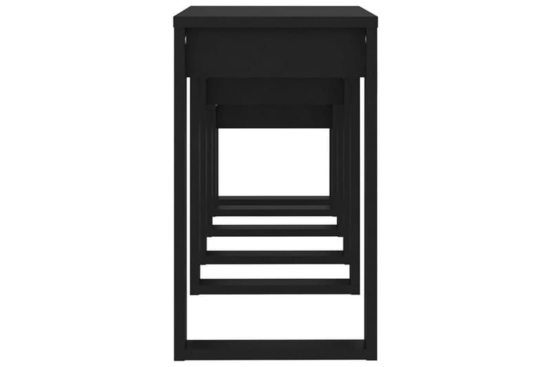 Stablebord 3 stk svart sponplate - Svart - Sofabord & salongbord - Settbord