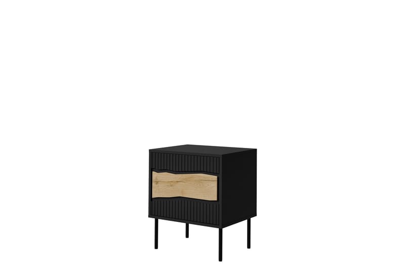 Stintino Nattbord 51 cm - Svart/Brun - Møbler - Bord - Avlastningsbord & sidobord - Sengebord & nattbord