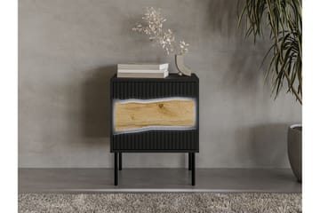 Stintino Nattbord 51 cm - Svart/Brun - Møbler - Bord - Avlastningsbord & sidobord - Sengebord & nattbord