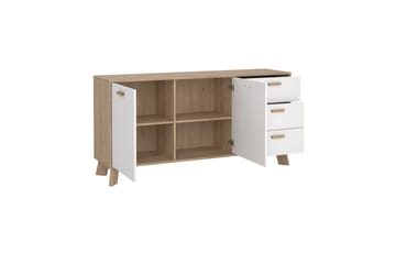 Sumita Konsollbord 147 cm - Hvit/Natur - Møbler - Bord - Avlastningsbord & sidobord - Konsollbord & gangbord
