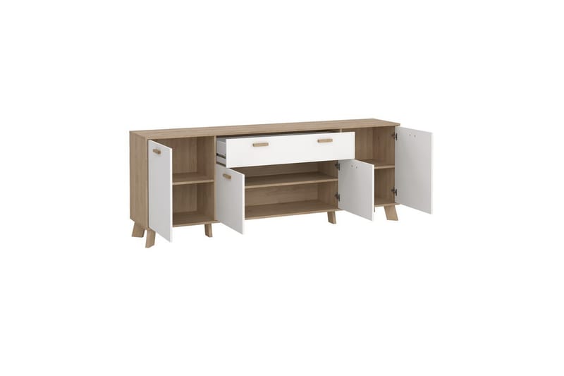 Sumita Konsollbord 196 cm - Natur/Hvit - Møbler - Bord - Avlastningsbord & sidobord - Konsollbord & gangbord