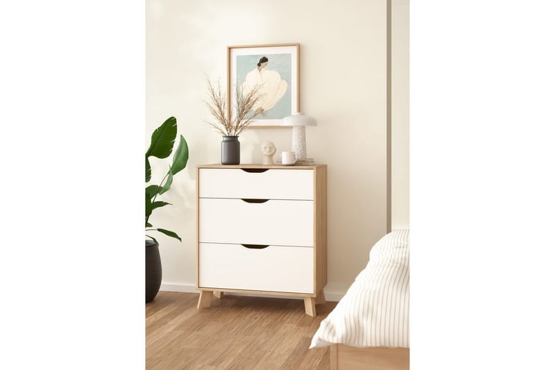 Sumita Konsollbord 79 cm - Natur/Hvit - Møbler - Bord - Avlastningsbord & sidobord - Konsollbord & gangbord