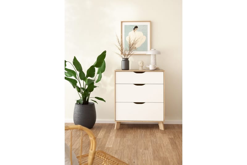 Sumita Konsollbord 79 cm - Natur/Hvit - Møbler - Bord - Avlastningsbord & sidobord - Konsollbord & gangbord