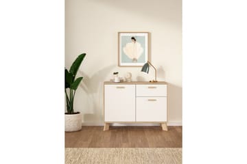 Sumita Konsollbord 99 cm - Hvit/Kirsebærrød - Møbler - Bord - Avlastningsbord & sidobord - Konsollbord & gangbord