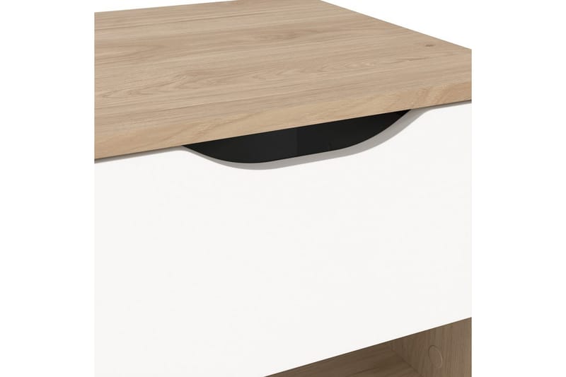 Sumita Nattbord 40 cm - Brun/Hvit - Møbler - Bord - Avlastningsbord & sidobord - Sengebord & nattbord